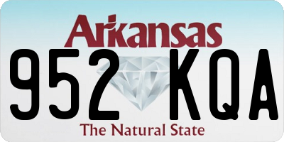 AR license plate 952KQA