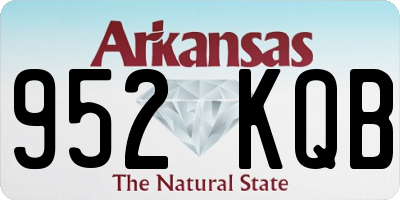 AR license plate 952KQB