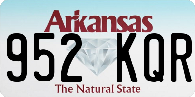 AR license plate 952KQR