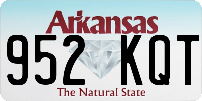 AR license plate 952KQT