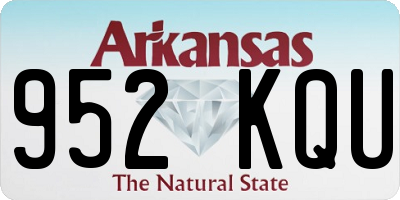AR license plate 952KQU