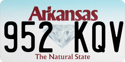 AR license plate 952KQV