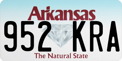 AR license plate 952KRA