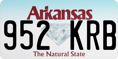 AR license plate 952KRB