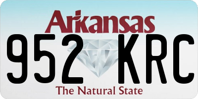 AR license plate 952KRC