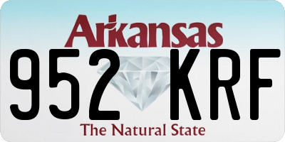 AR license plate 952KRF