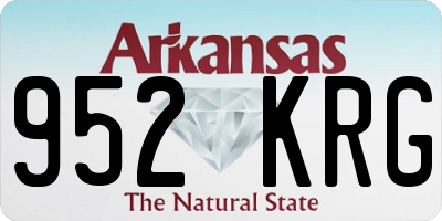 AR license plate 952KRG