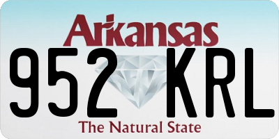 AR license plate 952KRL