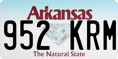 AR license plate 952KRM