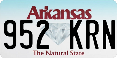 AR license plate 952KRN