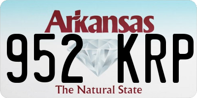 AR license plate 952KRP