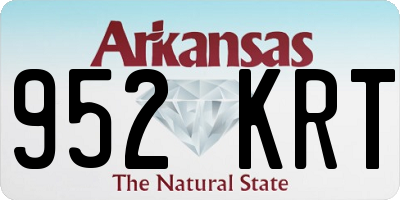 AR license plate 952KRT