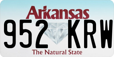 AR license plate 952KRW