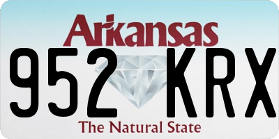 AR license plate 952KRX