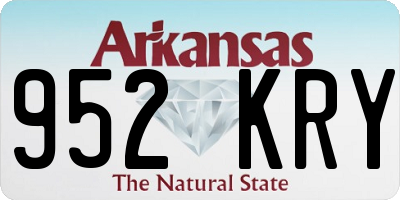 AR license plate 952KRY