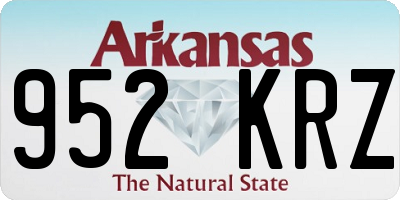 AR license plate 952KRZ