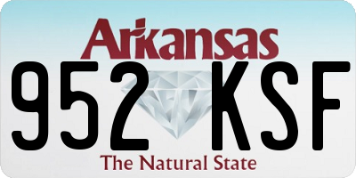 AR license plate 952KSF