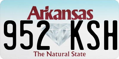 AR license plate 952KSH