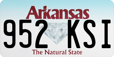 AR license plate 952KSI
