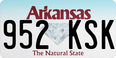 AR license plate 952KSK