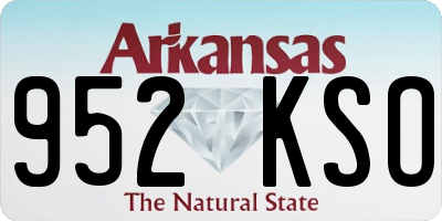 AR license plate 952KSO