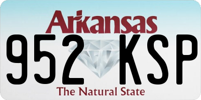 AR license plate 952KSP