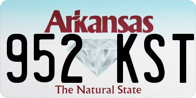 AR license plate 952KST