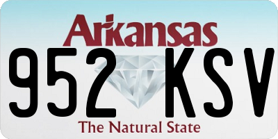 AR license plate 952KSV