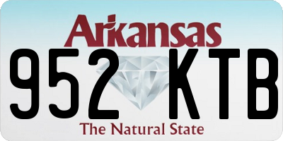 AR license plate 952KTB