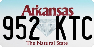 AR license plate 952KTC