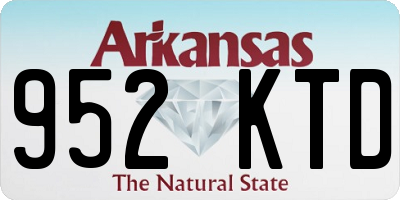 AR license plate 952KTD