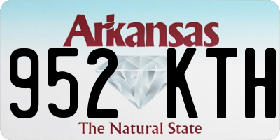 AR license plate 952KTH