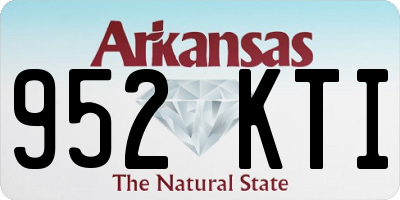 AR license plate 952KTI