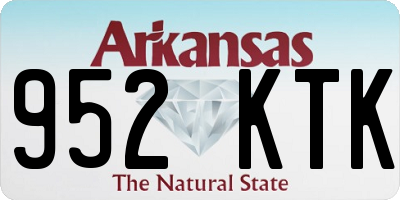 AR license plate 952KTK