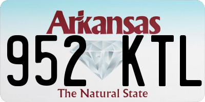 AR license plate 952KTL