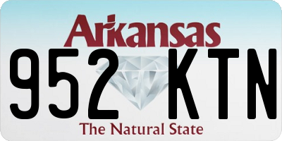 AR license plate 952KTN