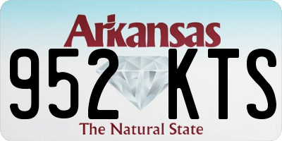 AR license plate 952KTS