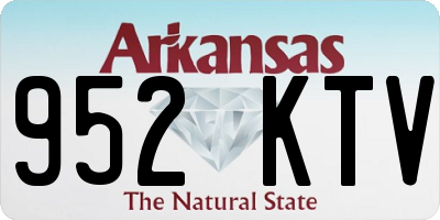 AR license plate 952KTV