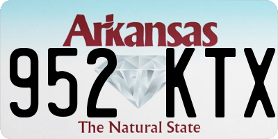 AR license plate 952KTX