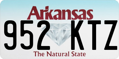 AR license plate 952KTZ