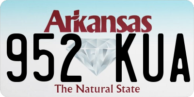 AR license plate 952KUA