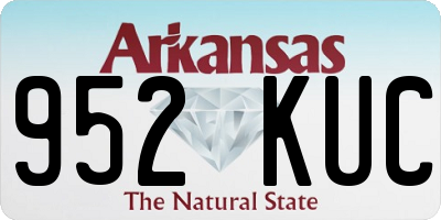AR license plate 952KUC