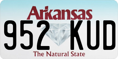 AR license plate 952KUD