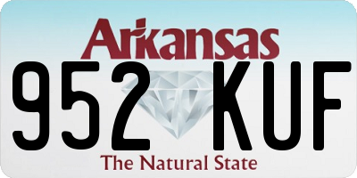 AR license plate 952KUF