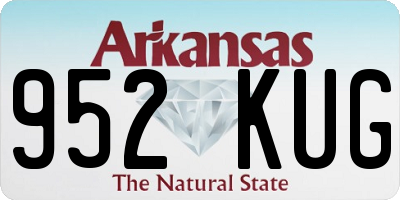 AR license plate 952KUG