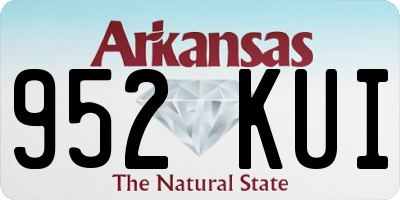AR license plate 952KUI