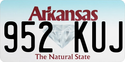 AR license plate 952KUJ