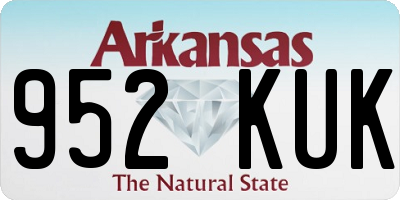 AR license plate 952KUK