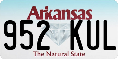 AR license plate 952KUL