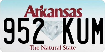 AR license plate 952KUM